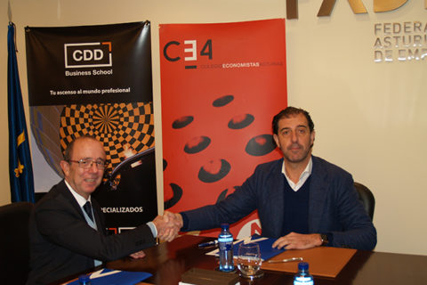 Firma del convenio con la Federación Asturiana de Empresarios (FADE)