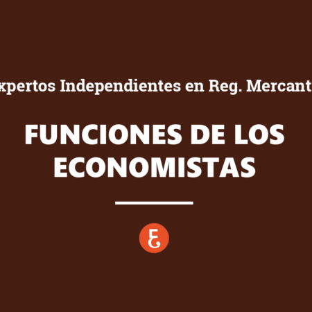 Funciones de los Economistas como Expertos Independientes en el Registro Mercantil