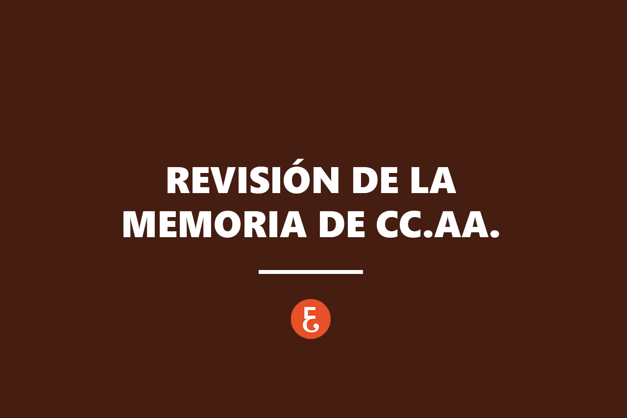 REVISION MEMORIA CCAA REVISION MEMORIA CCAA