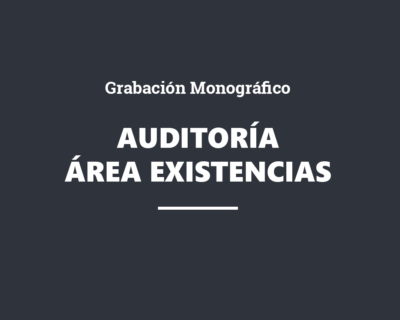 GRABACIÓN. Monográfico sobre auditoría del área de existencias