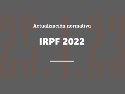 Actualización IRPF 2022