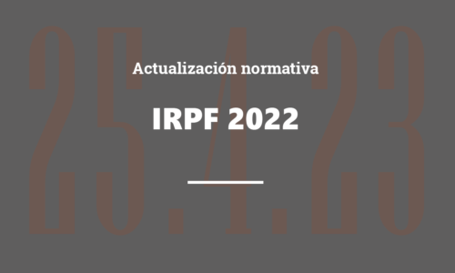 Actualización IRPF 2022