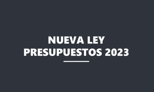 GRABACIÓN. Nueva Ley de presupuestos 2023