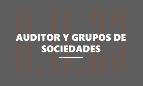 Grupos de sociedades y consideraciones para el auditor
