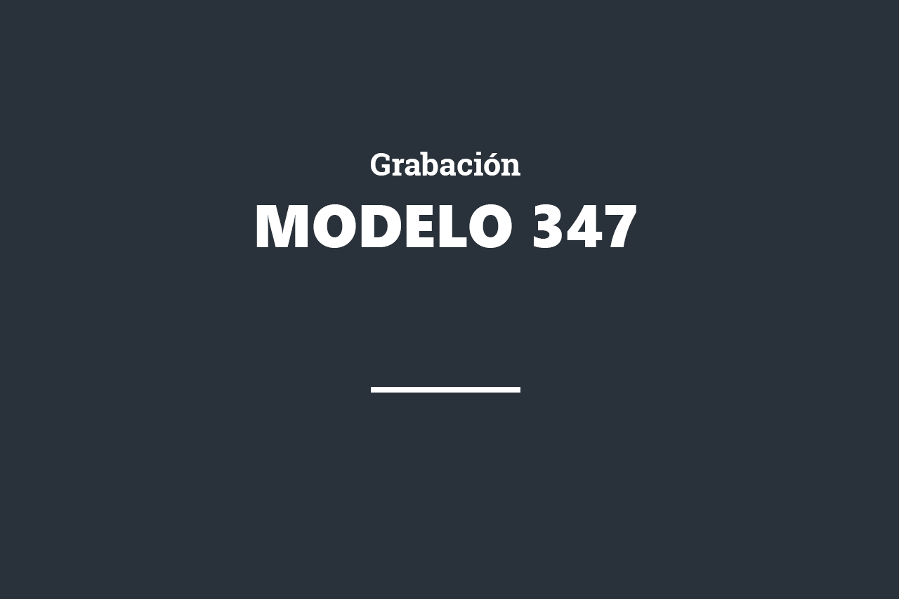 MODELO 347
