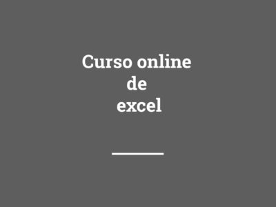 Curso online de excel