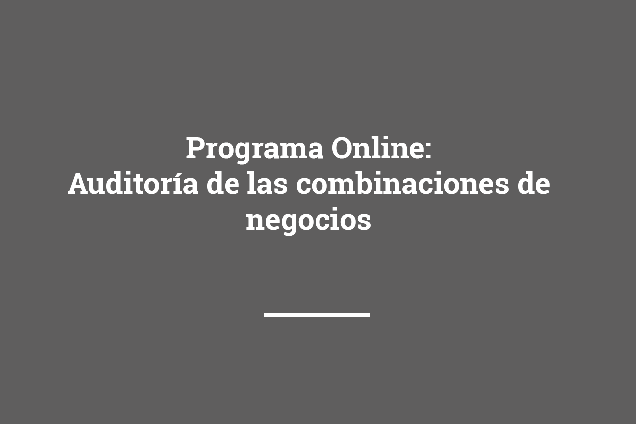 Auditoría de las combinaciones de negocio